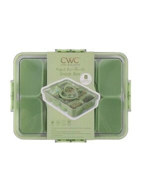 Cook NWT With Color sparkle Green 8-Compartment Snack Box